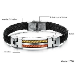 Brazalete De Cuero De Titanio Con Calidad Y Cantidad Aseguradas