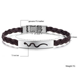 Brazalete De Cuero De Titanio Para Mujer De Reputación Confiable