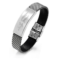 Brazalete De Cuero De Titanio Para Hombre, Duradero Y De Uso Frecuente.