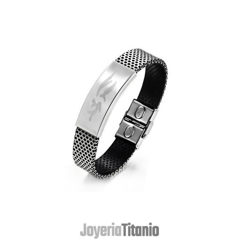 Brazalete De Cuero De Titanio Para Hombre, Duradero Y De Uso Frecuente.