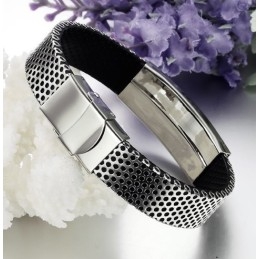 Brazalete De Cuero De Titanio Para Hombre, Duradero Y De Uso Frecuente.