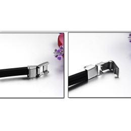 Pulsera De Silicona Y Titanio De Alta Calidad