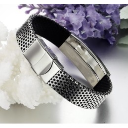 Brazalete De Cuero De Titanio Scorpion De Calidad Estable