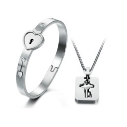 Brazalete De Titanio Con Cierre De Gran Variedad Para Amantes