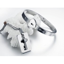 Brazalete De Titanio Con Cierre De Gran Variedad Para Amantes