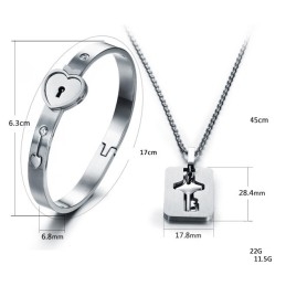 Brazalete De Titanio Con Cierre De Gran Variedad Para Amantes