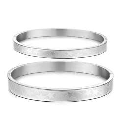 Brazalete De Titanio Con Forma De Estrella Fácil De Usar Para Amantes