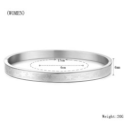 Brazalete De Titanio Con Forma De Estrella Fácil De Usar Para Amantes
