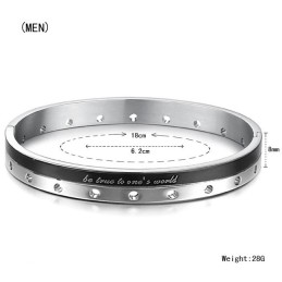 Brazalete De Titanio Completo Con Especificaciones Para Amantes