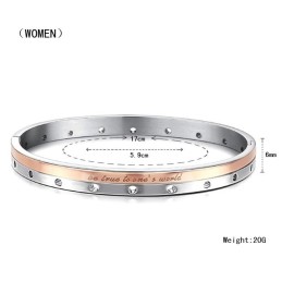 Brazalete De Titanio Completo Con Especificaciones Para Amantes