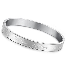 Brazalete De Titanio Con Forma De Corazón, La Reina De La Calidad Para Enamorados
