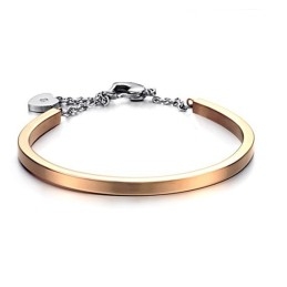 Brazalete De Titanio Con Forma De Cerradura Para Mujer De Calidad Confiable
