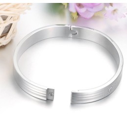 Brazalete De Titanio Con Diamantes De Imitación Para Amantes, Calidad Y Cantidad Garantizadas.