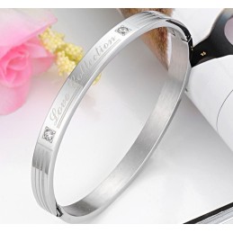 Brazalete De Titanio Con Diamantes De Imitación Para Amantes, Calidad Y Cantidad Garantizadas.