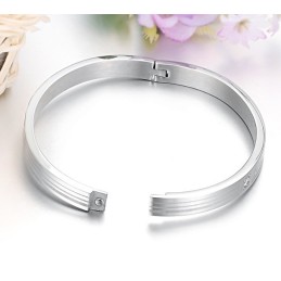 Brazalete De Titanio Con Diamantes De Imitación Para Amantes, Calidad Y Cantidad Garantizadas.