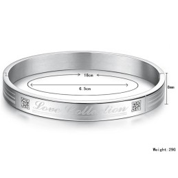 Brazalete De Titanio Con Diamantes De Imitación Para Amantes, Calidad Y Cantidad Garantizadas.