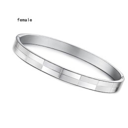 Brazalete De Titanio Con Rejilla De Gran Variedad Para Amantes