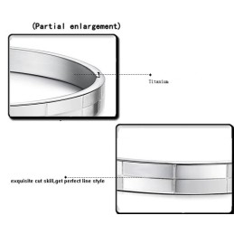 Brazalete De Titanio Con Rejilla De Gran Variedad Para Amantes