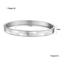 Brazalete De Titanio Con Rejilla De Gran Variedad Para Amantes
