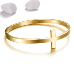 Brazalete De Titanio Conciso Para Mujer De Calidad Estable