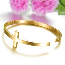 Brazalete De Titanio Conciso Para Mujer De Calidad Estable