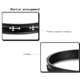 Brazalete De Titanio Con Forma De Cruz, Duradero Y De Uso Frecuente, Para Amantes.