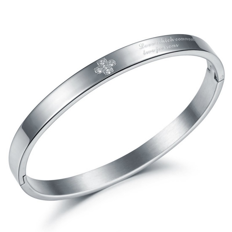Brazalete De Titanio Para Mujer Que Recibe Cálidos Elogios De Los Clientes