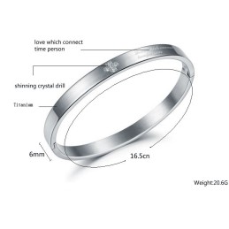 Brazalete De Titanio Para Mujer Que Recibe Cálidos Elogios De Los Clientes