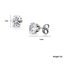 Amplia Variedad De Pendientes Femeninos De Titanio Con Diamantes