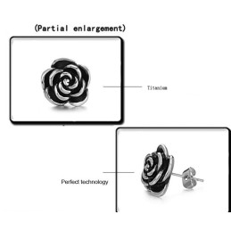Pendientes De Titanio De Alta Calidad Con Forma De Flor Para Mujer