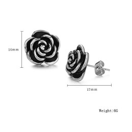 Pendientes De Titanio De Alta Calidad Con Forma De Flor Para Mujer