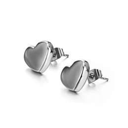 La Reina De Los Pendientes De Titanio Con Forma De Corazón De Calidad Para Mujer