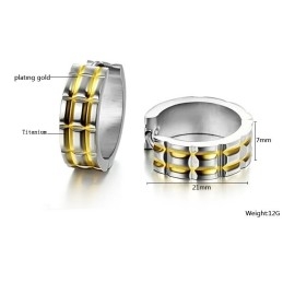 Pendientes De Titanio Unisex De Calidad Estable