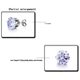 Pendientes De Titanio Con Diamantes De Imitación Para Mujer, Muy Populares En Todo El Mundo.