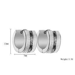 Pendientes De Titanio Con Diseño De Pared Para Mujer "To Have A Long Story"
