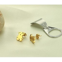 Pendientes De Titanio Con Forma De Oso, La Reina De La Calidad