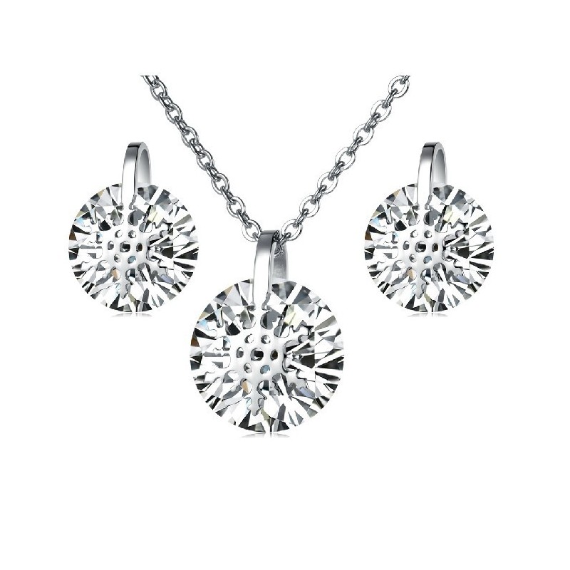 Collar Y Pendientes De Titanio Con Forma De Copo De Nieve Para Mujer, Con Diamantes De Imitación Y Calidad Y Cantidad Garantizad Collar Y Pendientes De Titanio Con Forma De Copo De Nieve Para Mujer, Con Diamantes De Imitación Y Calidad Y Cantidad Garantizad