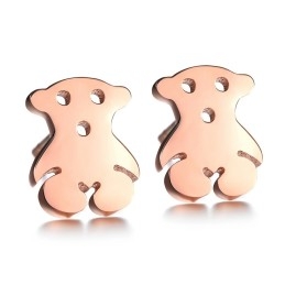 Pendientes De Titanio Con Forma De Oso Para Mujer, Con Calidad Y Cantidad Garantizadas