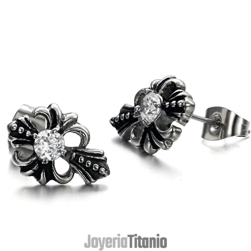 Pendientes De Titanio De Calidad Confiable Con Diamantes De Imitación