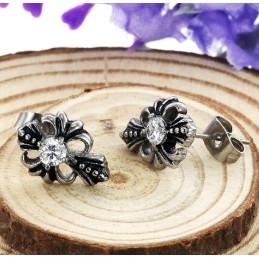 Pendientes De Titanio De Calidad Confiable Con Diamantes De Imitación