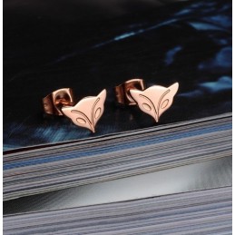 Pendientes De Titanio De Calidad Superior Con Forma De Zorro Para Mujer