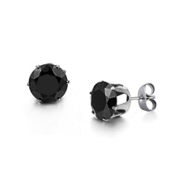 Pendientes De Titanio Negro De Alta Calidad
