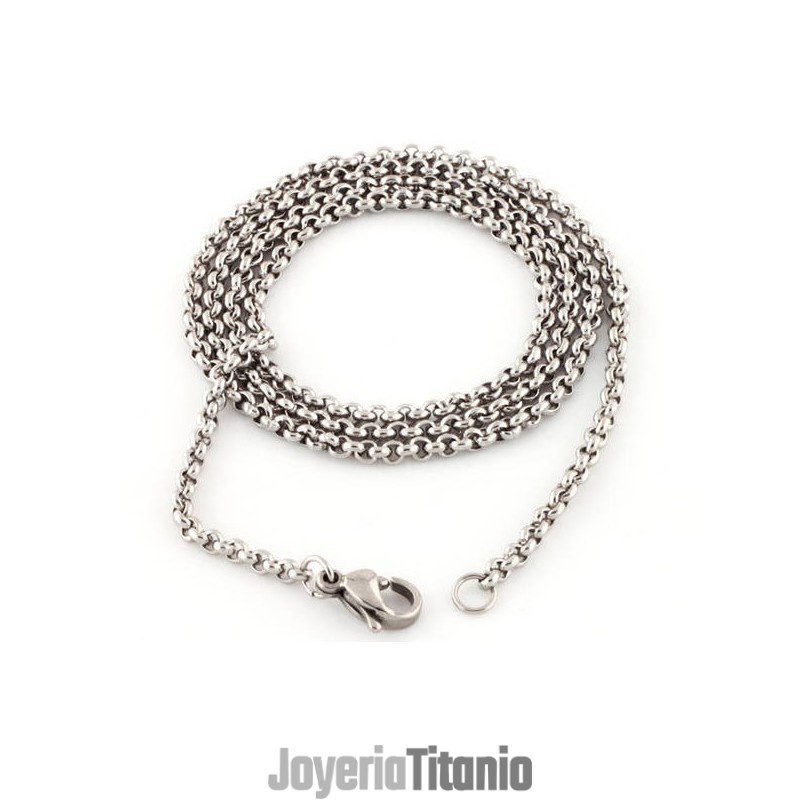 Cadena De Titanio Y Acero Inoxidable De Excelente Calidad Para Amantes.