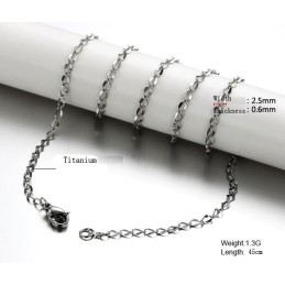Cadena De Titanio De Amplia Variedad