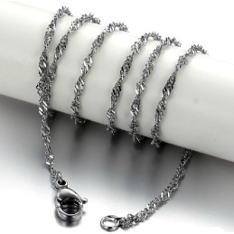 Cadena De Titanio Con Ondas De Agua De Alta Calidad