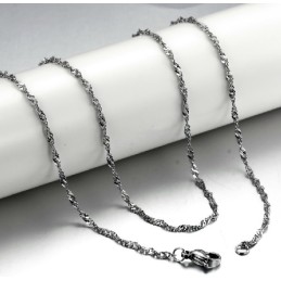 Cadena De Titanio Con Ondas De Agua De Alta Calidad