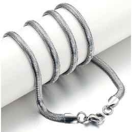 Cadena De Titanio De Serpiente Plana De Excelente Calidad