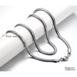 Cadena De Titanio De Serpiente Plana De Excelente Calidad