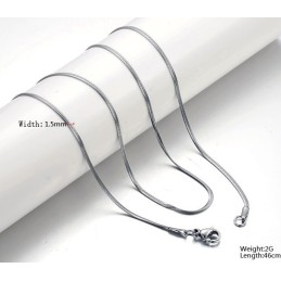 Cadena De Titanio De Serpiente Plana De Excelente Calidad