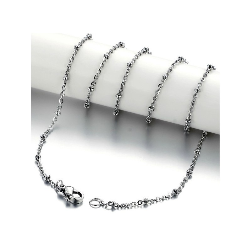 Cadena De Titanio Con Perla, Hipoalergénica Y De Buena Reputación. Cadena De Titanio Con Perla, Hipoalergénica Y De Buena Reputación.